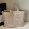 Ручная плетеная сумка большой вместимости женская 2025 лето новая мода повседневная соломенная сумка для поездок на работу на плечо