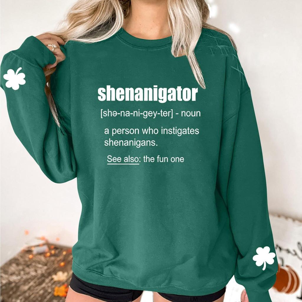 Женские повседневные модные толстовки с длинным рукавом и круглым вырезом с принтом, пуловер, топ