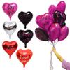 10 шт. воздушных шаров в форме сердца, 18 дюймов, алюминиевая фольга, воздушные шары в форме сердца, декор на День святого Валентина, воздушные шары для украшения свадьбы, помолвки, вечеринки