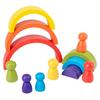 12 шт. Деревянные радужные stacking blocks Веселые строительные nesting toys Для детей Мальчиков