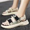 Fashion 2024 New Fashion Summer Men Breathable Sandals Men's Bottom Sandals Men Anti-slip Wear Outdoor Comfortable Slippers Sandals