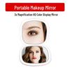 LED Light Portable Folding Mirror, Magnifying Handheld Compact, Internet-Famous Model