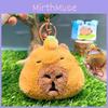 Cartoon Plush Capybara Wallet Earphone Bag Keychain Small Pendant Decorations