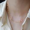 Versatile Plain Necklace, Feminine Design Sense Light Luxury Sense Simple Layered Collarbone Chain Necklace