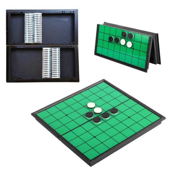 Ecolucky Счастливое распространение Портативная магнитная игра Отелло Складная настольная игра, популярная корейская игра