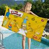 Мультяшное Полотенце The S-Simpsons из Микрофибры Мягкое Впитывающее Дышащее Для Девочек Детей Декоративное Мультяшное Пляжное Полотенце