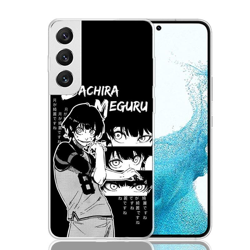 Чехол для телефона Blue Lock Бачира Мегуру для Samsung Galaxy S26 S25 Edge S24 S23 FE S22 Ultra S21 Plus S20 + Fundas Cover Coque Galax