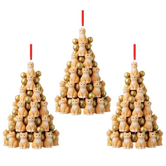 Подвеска-пирамидка с животными, Подвеска на новогоднюю елку с животными, 2D акриловое подвесное украшение для рождественской елки, брелок для рюкзака, для автомобиля