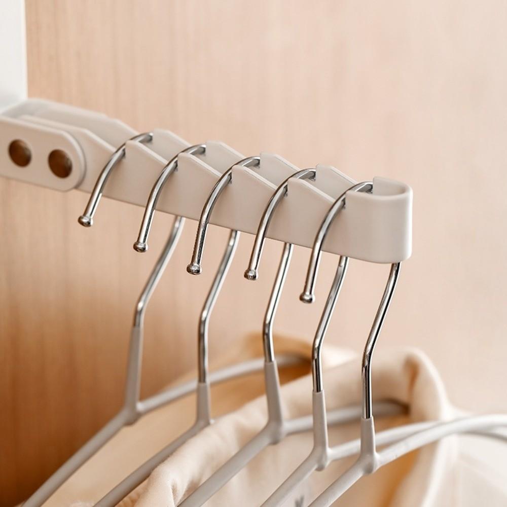 Space-Saving Collapsible Hooks 5 Groves Drying Laundry Rack Creative Over-Door Coat Rack  Home