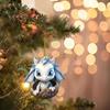 Acrylic Dragon Christmas Tree Ornaments Blue Dragon Egg Car Pendant  Festival