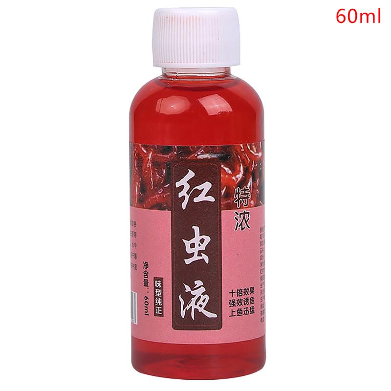 Добавка для приманки для рыбы, 60 мл, жидкий аттрактант для рыбной приманки с высокой концентрацией красного червя