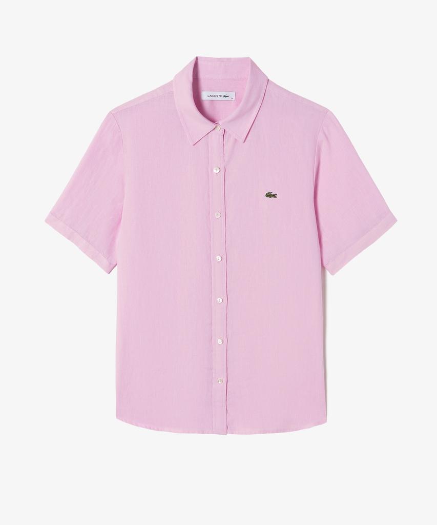 LACOSTE Женская новая классическая рубашка с коротким рукавом Cf139E-56G Z4H