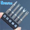 5Pcs/Set Special-shaped Screwdriver Set 50mm U-shaped Y-Type Triangle Inner Cross Three Points Screwdriver Bit Tool
