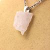 Stones and Minerals. Raw Kunzite Necklace. 20.43 Ct. Konar Province, Afghanistan.