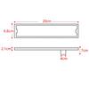 Multi-Size 4 Inch Rectangle Stainless Steel Brushed Finish Anti-Corrosion Linear Shower Floor Drain/Tile Insert for Hotel