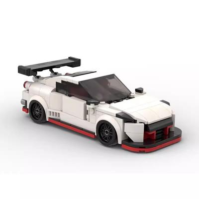 Строительный блок, совместимый с 46583 Nissan Gt-R35, собранный строительный блок, Скорость, 8-клеточная машина, Креативный подарок