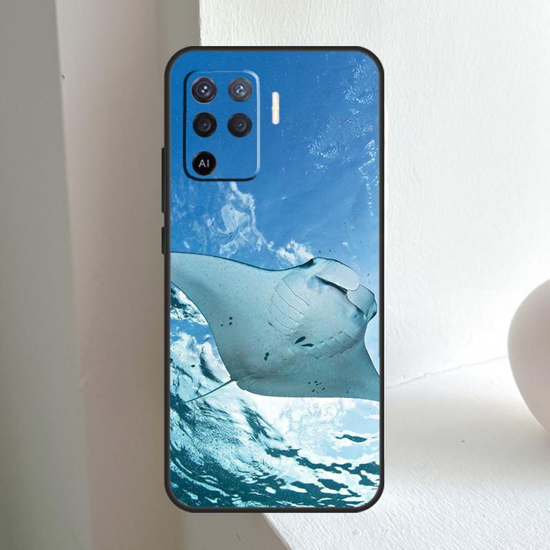 Чехол с изображением ската для OPPO A80 A60 A40 A5 A6 Pro A15 A17 A57 A16 A76 A96 A18 A38 A58 A78 A98 A54 A74 A94
