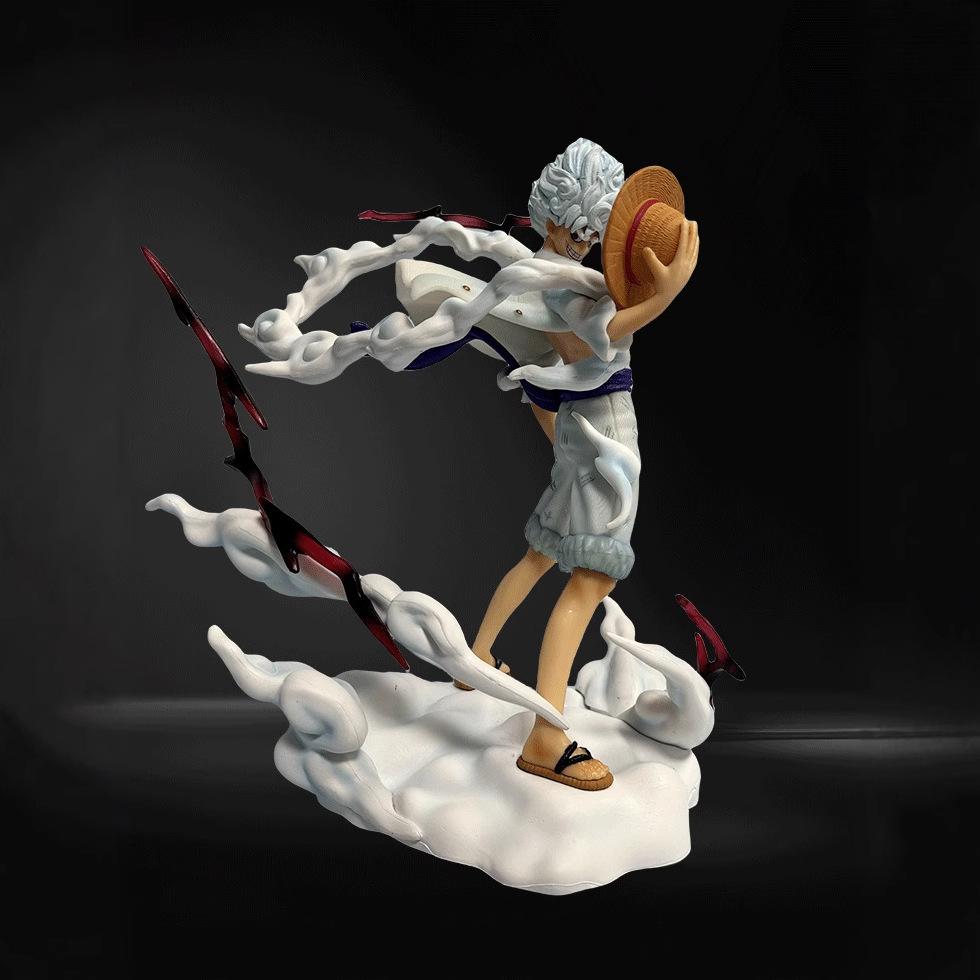 25cm One Piece Luffy Stand With A Straw Hat Anime Figure Figures Models Pvc Statue Models Fans Collectible Ornament Doll Toys