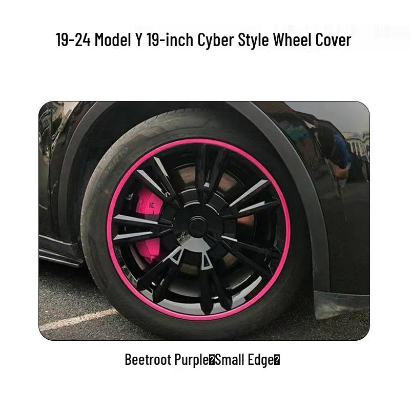 19-24 Tesla Model Y Cybertruck Style 19-inch Wheel Covers: Full Coverage, Anti-Scratch Decor.