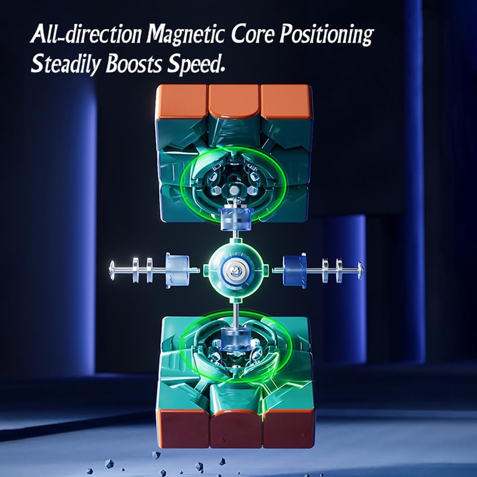 Bucubke Moyu Super RS3M V2 Ball Core UV 3x3 Magic Cube 2023 Puzzle Magic Cube MFJS Super RS3 M V2 Magnetic Levitation Ball Core Positioning Magic