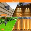 MEIKEE Solar Garden Warm White Automatic IP66 4 Garden Landscape Sign Walkway Lighting [2025 Improved] Light, Spotlight, LED, Outdoor, Separate,