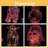 3d Night Element Light Led Lamp Bedroom Decoration Gift Creativity