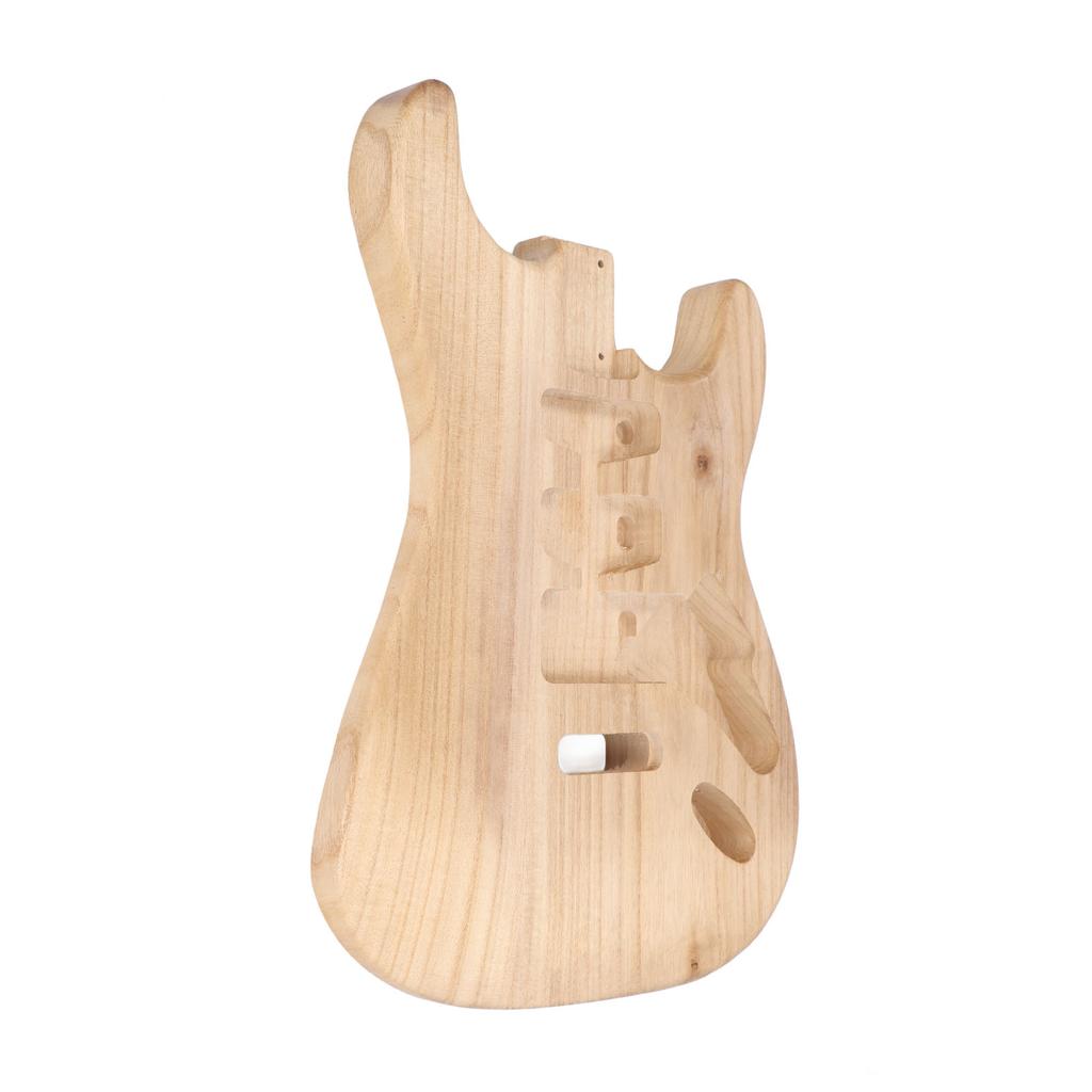 Unfinished Guitar Body for SSH Style Pre Drilled Holes Paulownia Wood Electric Guitar Body for DIY M