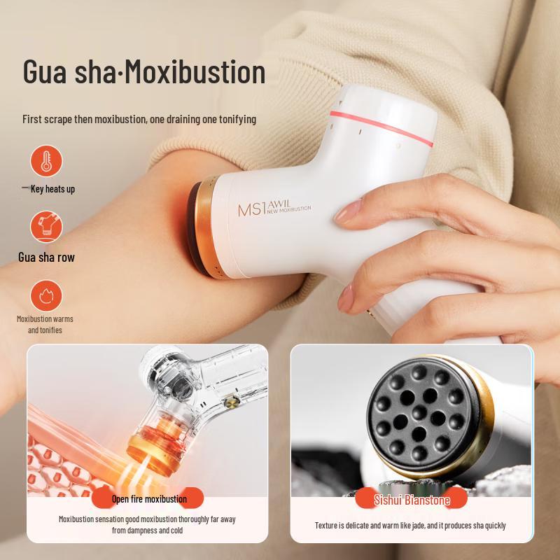 Aixiutang Smart Bianstone Moxibustion & Gua Sha Massager CN plug (adapter included)