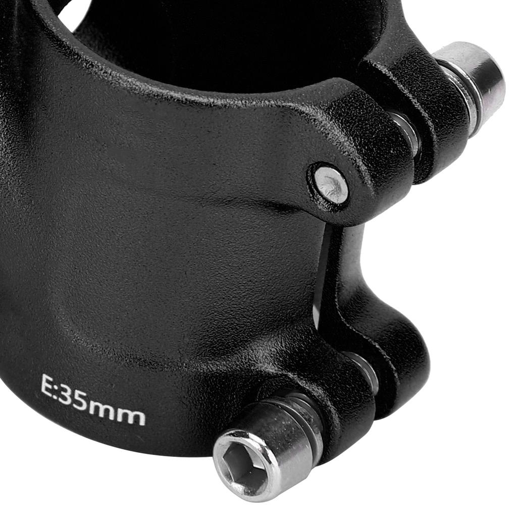 LUNJE 31.8x35mm Bike Handlebar Short Stem Riser Aluminum Alloy Hollow Stem