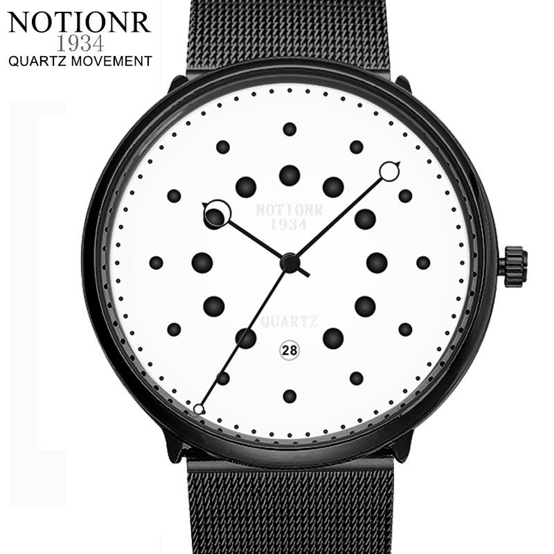 Grand Garden Watch Men's Watch Quartz Men's Watch Simple Two Color Men's Watch Large Dial Watch Stainless Steel Watch