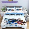 Astro Bot Rescue Mission Print 3Pcs Bedding Setduvet Cover With 2 Bedropillowcase Home Birthday Gift