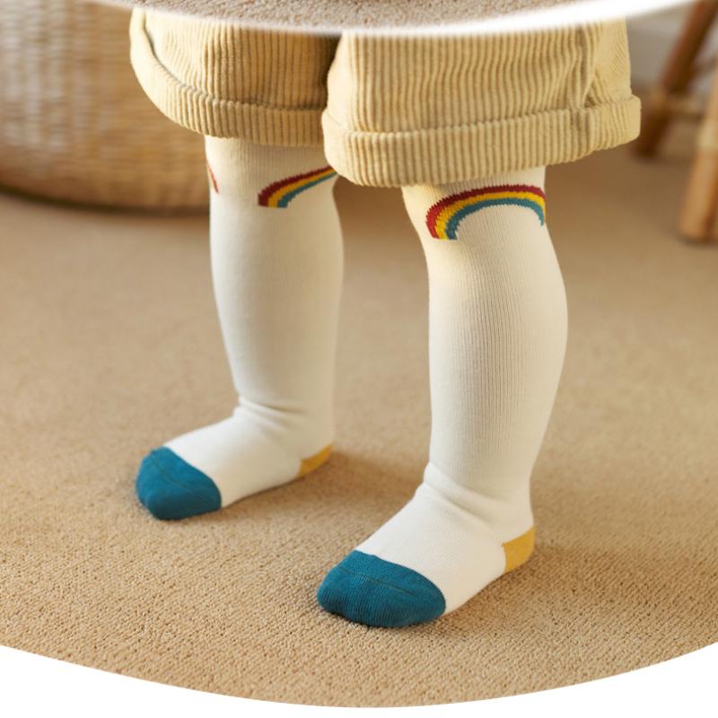 3 пары/лот Детские гольфы до колена Детские для девочек и мальчиков Мягкие хлопковые длинные носки Милые испанские полосатые однотонные детские носки для 0-3 лет