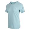 Casual Sports Round Neck Pullover Short Sleeve T-Shirt Women Tops Blue 682155-22
