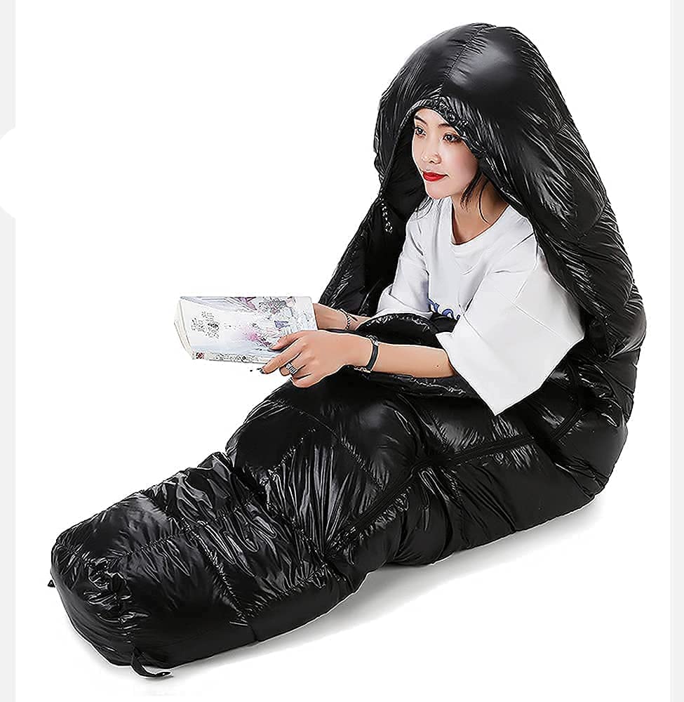 Fengzel Outdoor Mummy Sleepbag cm 3D Quilt Goose Down Filler 850FP Connectable Minimal Working Temperature Lightweight Compact Large Size