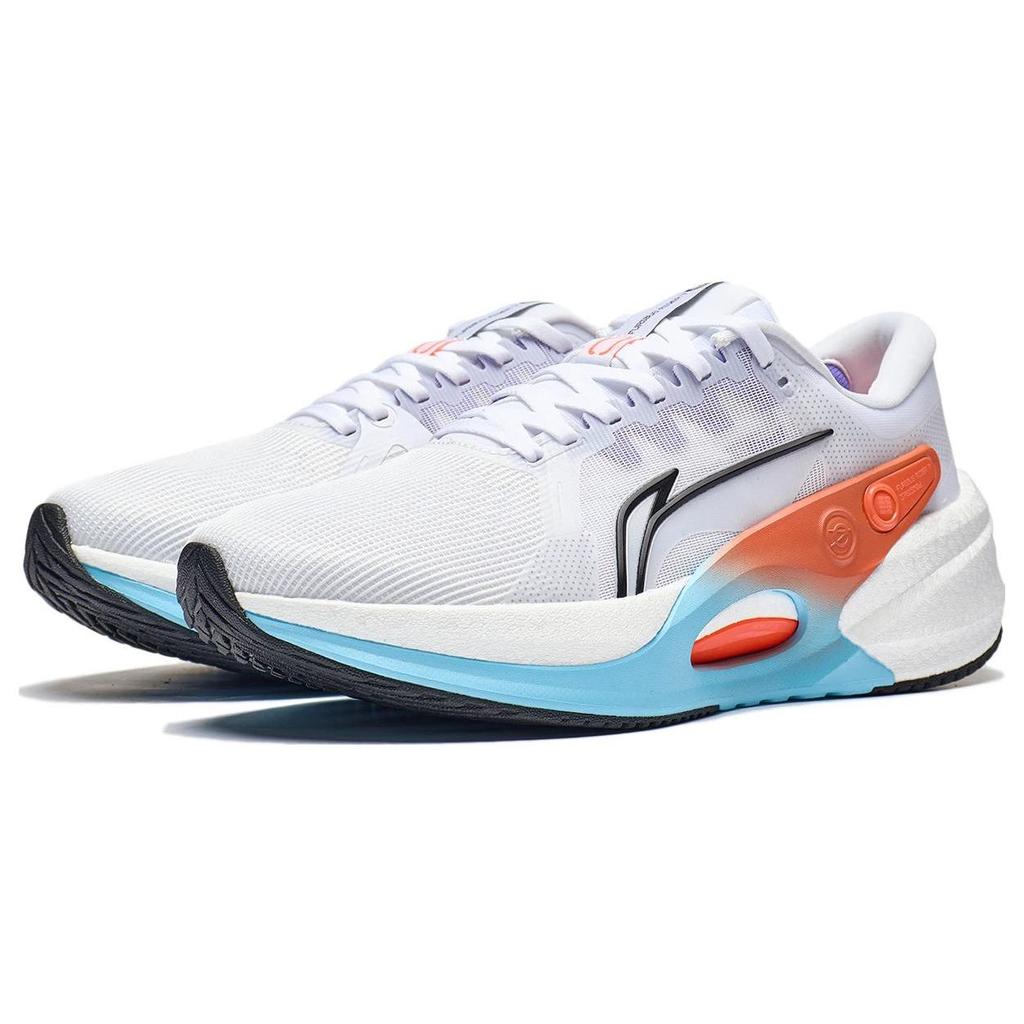 Li Ning Fierce Steed 7 Trendy Lace-Up Fabric Synthetic Leather Non-Slip Wear-Resistant Breathable Low-Top Running Shoes Men Sneaker ARZT003-11