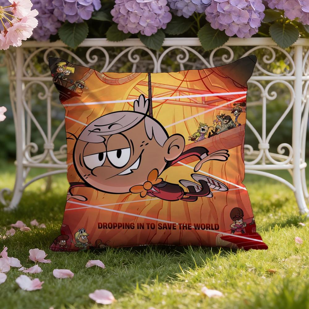 Подушка-чехол L-Loud House для дома и автомобиля, двусторонняя: Двусторонняя конструкция для максимального комфорта