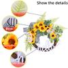 Sunflower Letter Wreath Door Hanging Decorative Holiday Props Pendants Window Wall Pendants Crafts