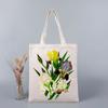 Эко-сумки-тоут Сумка для покупок Подарочные пакеты для женщин Девушка Цветок Роскошный дизайнер для женщин Дизайнерские сумки Высокое качество