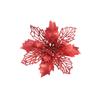 Poinsettia Christmas Tree Ornaments - Festive Onion Powder Decorations
