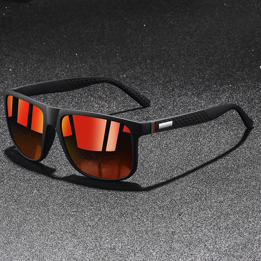 Fashion Classic Square UV400 Sunglasses Men Women Driving Fishing Colorful Trendy Lightweight Outdoor Goggles