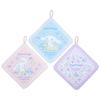 Sanrio 631060 Set of 3 Towels with Loop Cinnamoroll Cinnamoroll Wash Towel Character 27 X 0.2 X 27cm