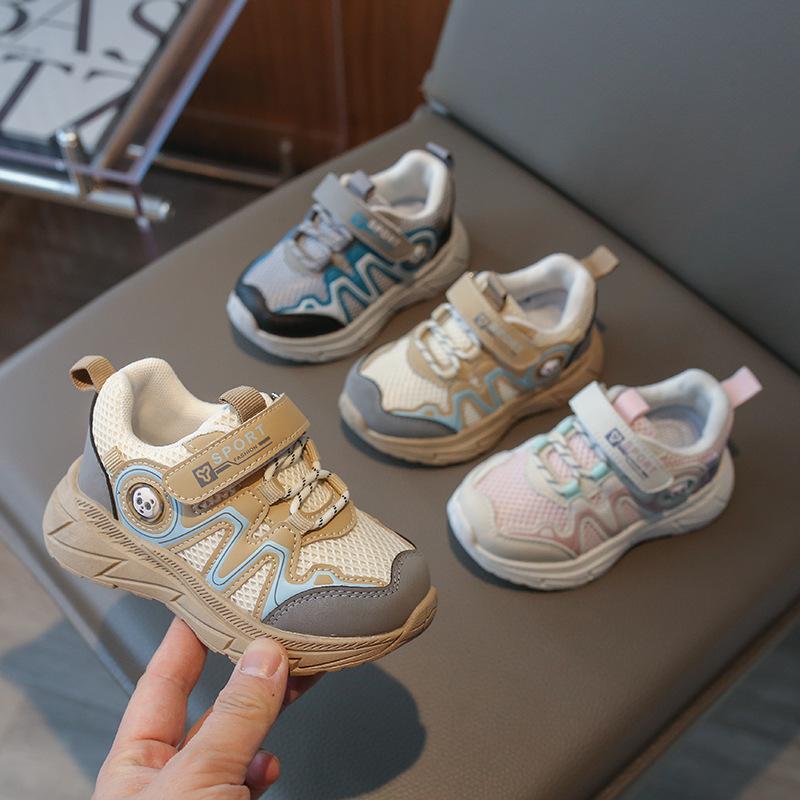 Children's Sports Shoes 2025 Spring Boys' Mesh Running Shoes Non-slip Girls' Toddler Shoes