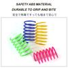 4/200Pcs Cat Spring Toy Cat Spiral Toys Interactive for Indoor Colorful Cats Plastic Springs Coil for Kitten Hunting Swatting