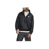 Nike Solid Color Logo Print Windproof Wear-Resistant Sports Stand Collar Long Sleeve Jacket Men Outerwear Black DQ4910-010