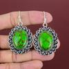 Медно-зеленые бирюзовые серьги из стерлингового серебра 925 пробы, оригинальные серьги с драгоценными камнями, бирюзовые украшения ручной работы, подарки для жены, серьги-капли