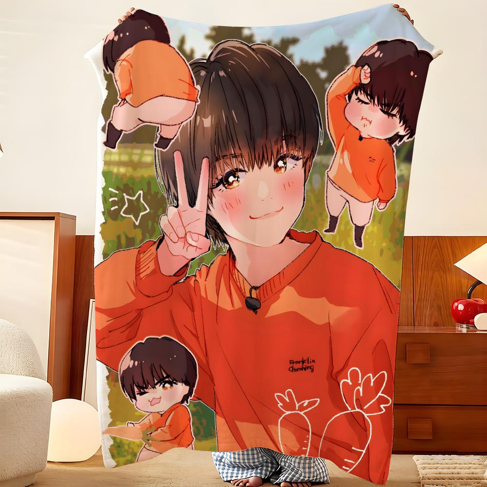 J-pop N-Naniwa D-Danshi Плед-бросок Фланелевый Плед, Легкий Уютный, Прочный Стираемый милый Крутой