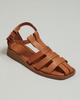 Sandals 70447 36 Brown Leather