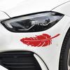 Автомобильная наклейка с перьями, автомобильный бампер, покрытие от царапин, водостойкая съемная самоклеящаяся декоративная наклейка для домашних животных, автомобильные принадлежности