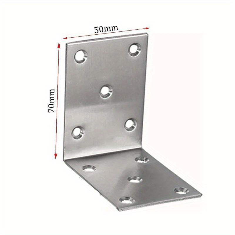 8 шт. угловых кронштейнов, угловые скобы L-образного типа, толстые, из нержавеющей стали, угловые, код 90 градусов, кронштейн для полки, мебельная ссылка, код ежедневной связи