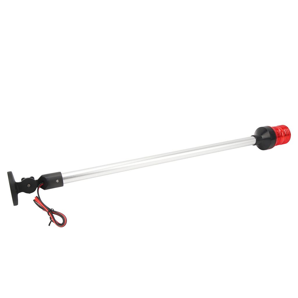 24 Inch LED Fold Down Boat Stern Light 360 Degrees Boat Anchor Light Aluminum Alloy Base for Fishing Boats Yachts